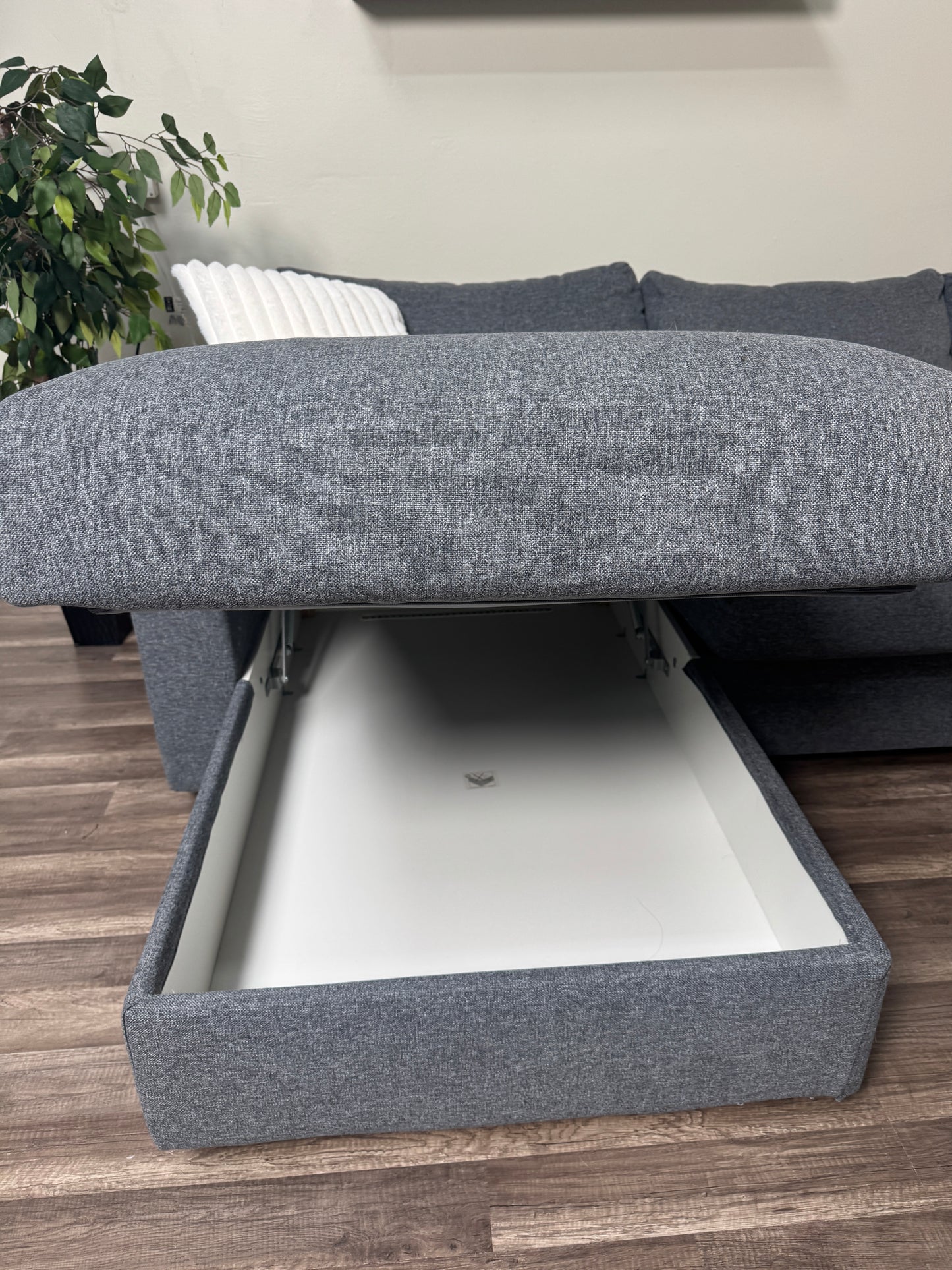 Ikea Gray Sectional Couch with Storage