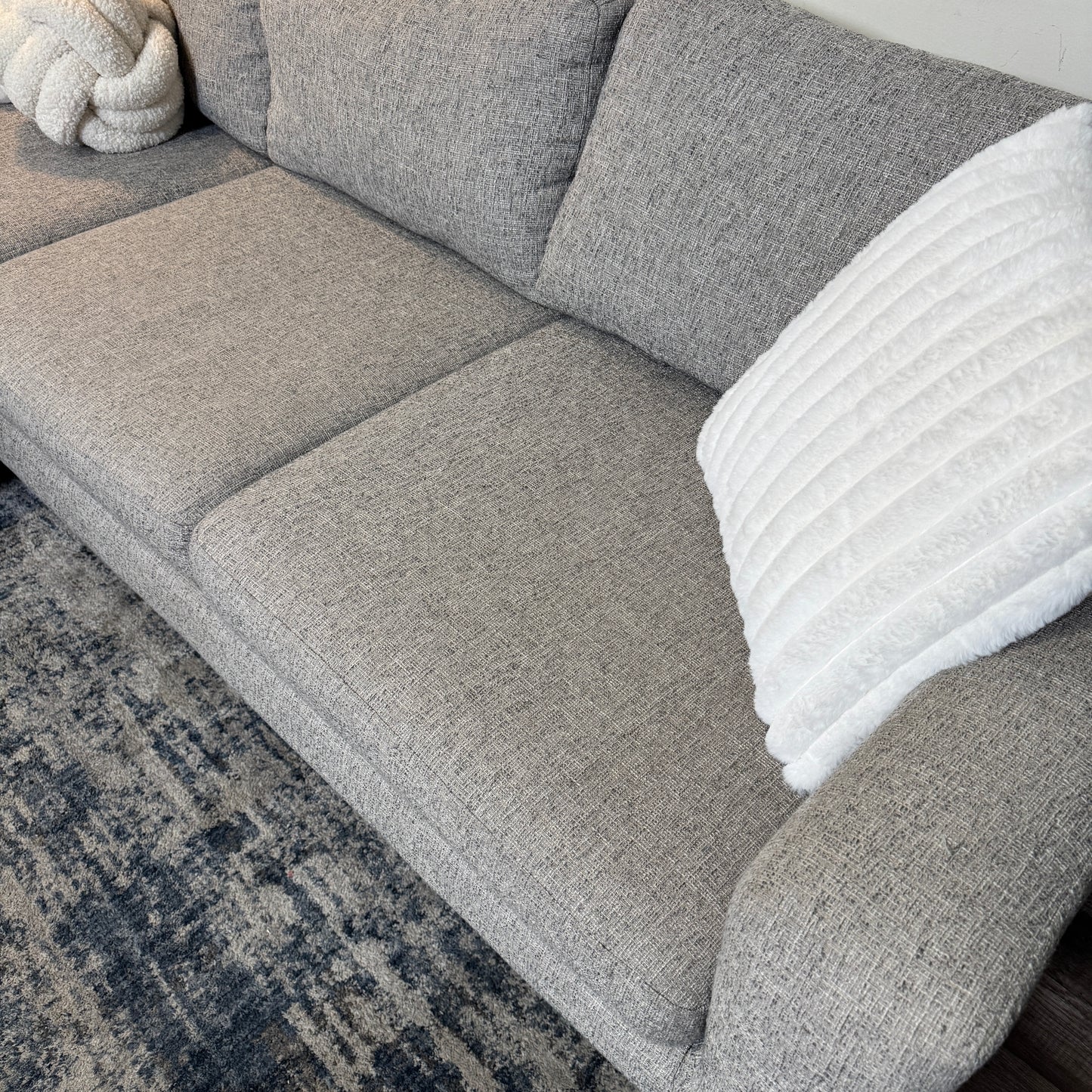 West Elm Gray Sectional Couch