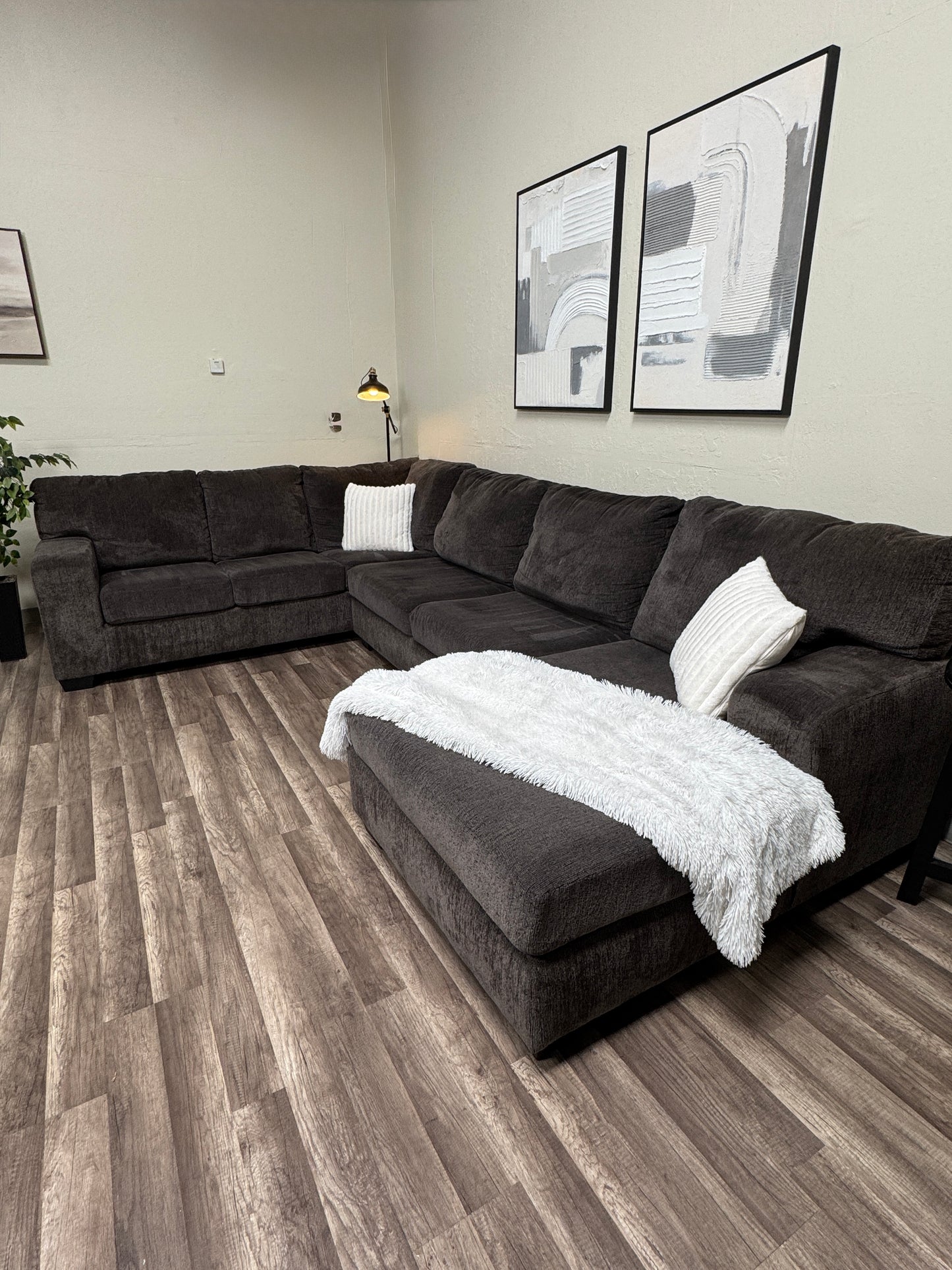 Dark Gray U Shaped Sectional
