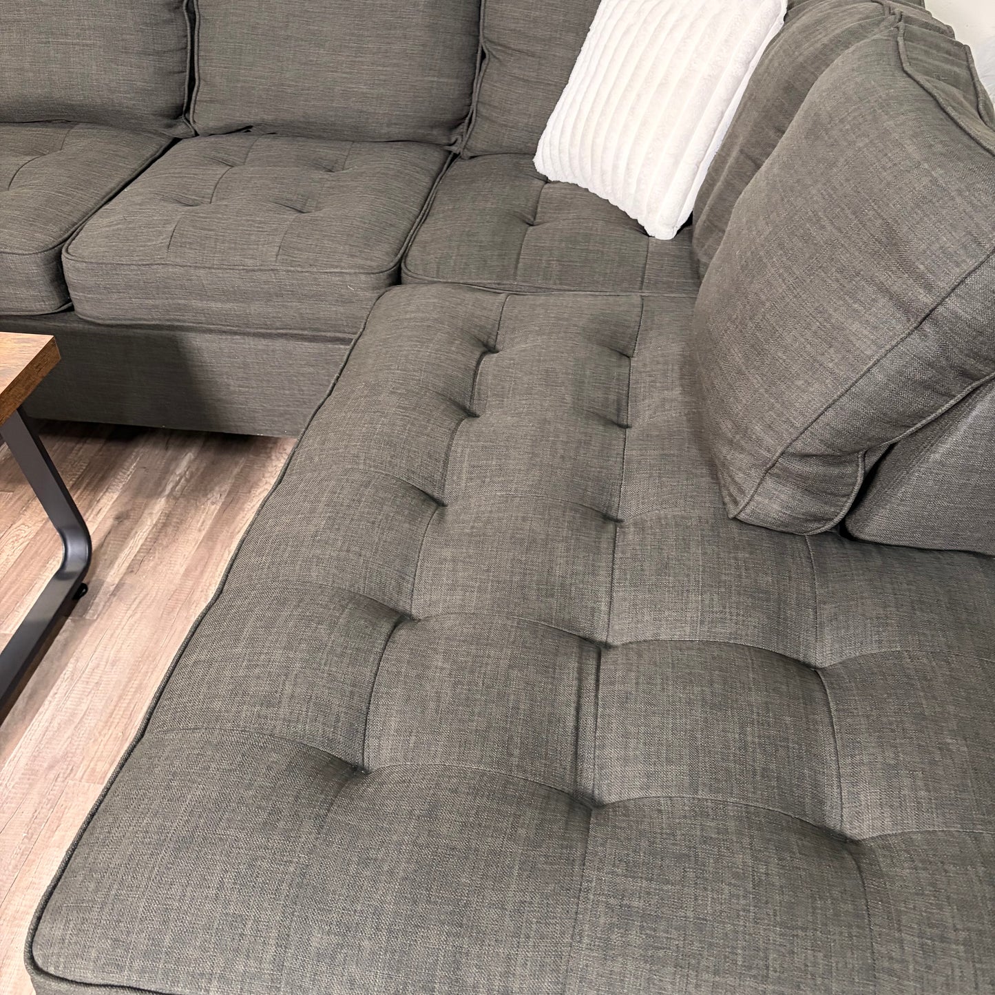 Dark Gray L Shaped Sectional