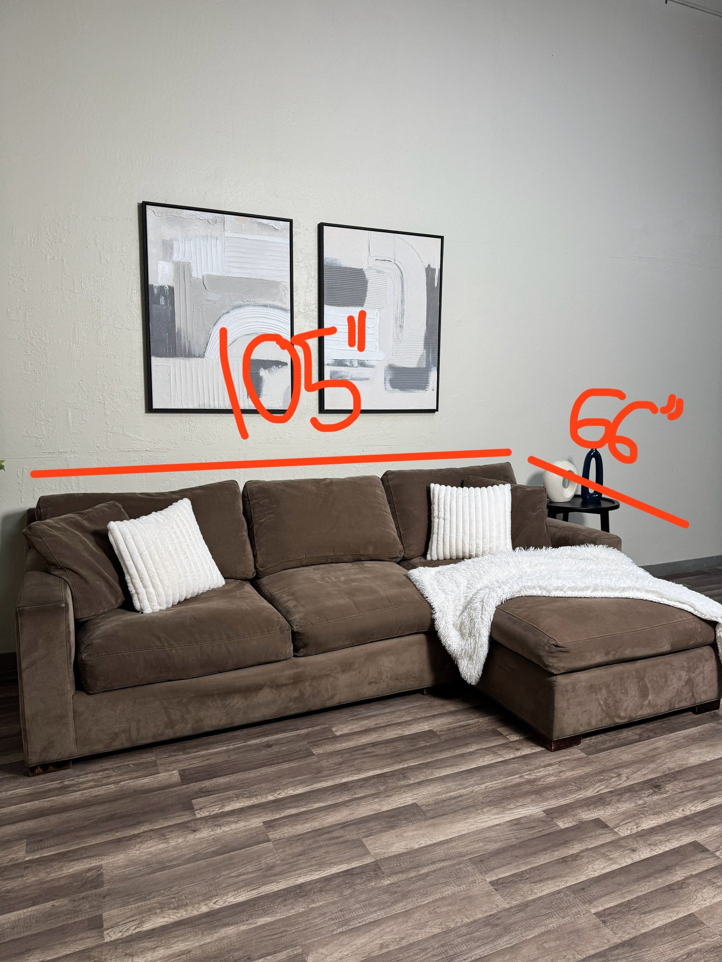 Crate & Barrel Sectional Couch
