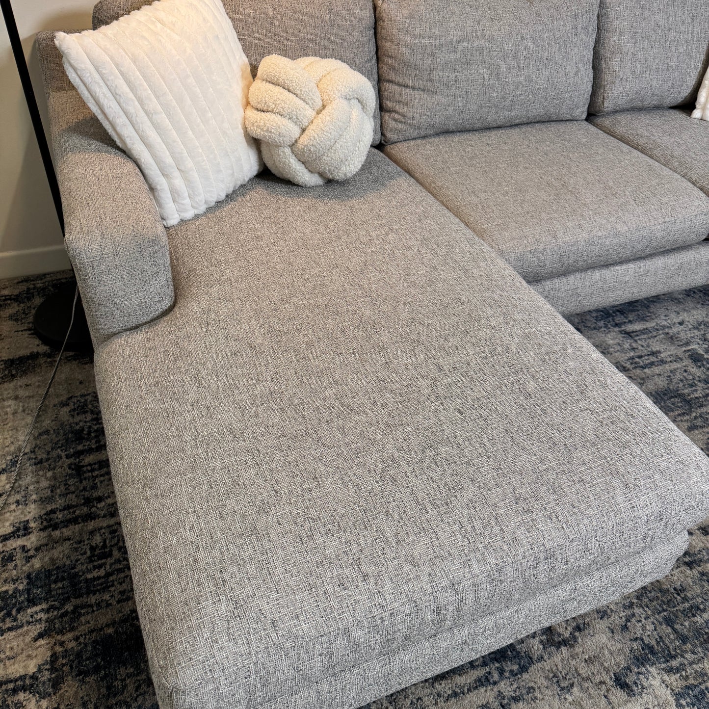 West Elm Gray Sectional Couch