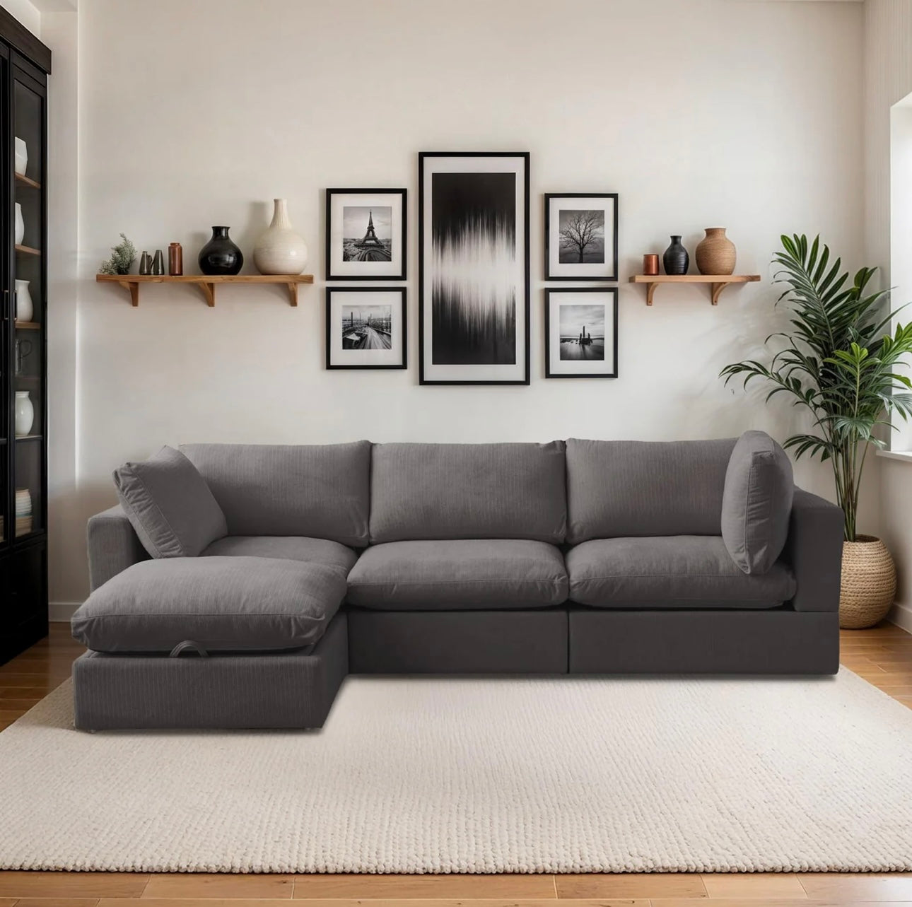New In Box 4 Piece Comfy Cloud - Dark Gray