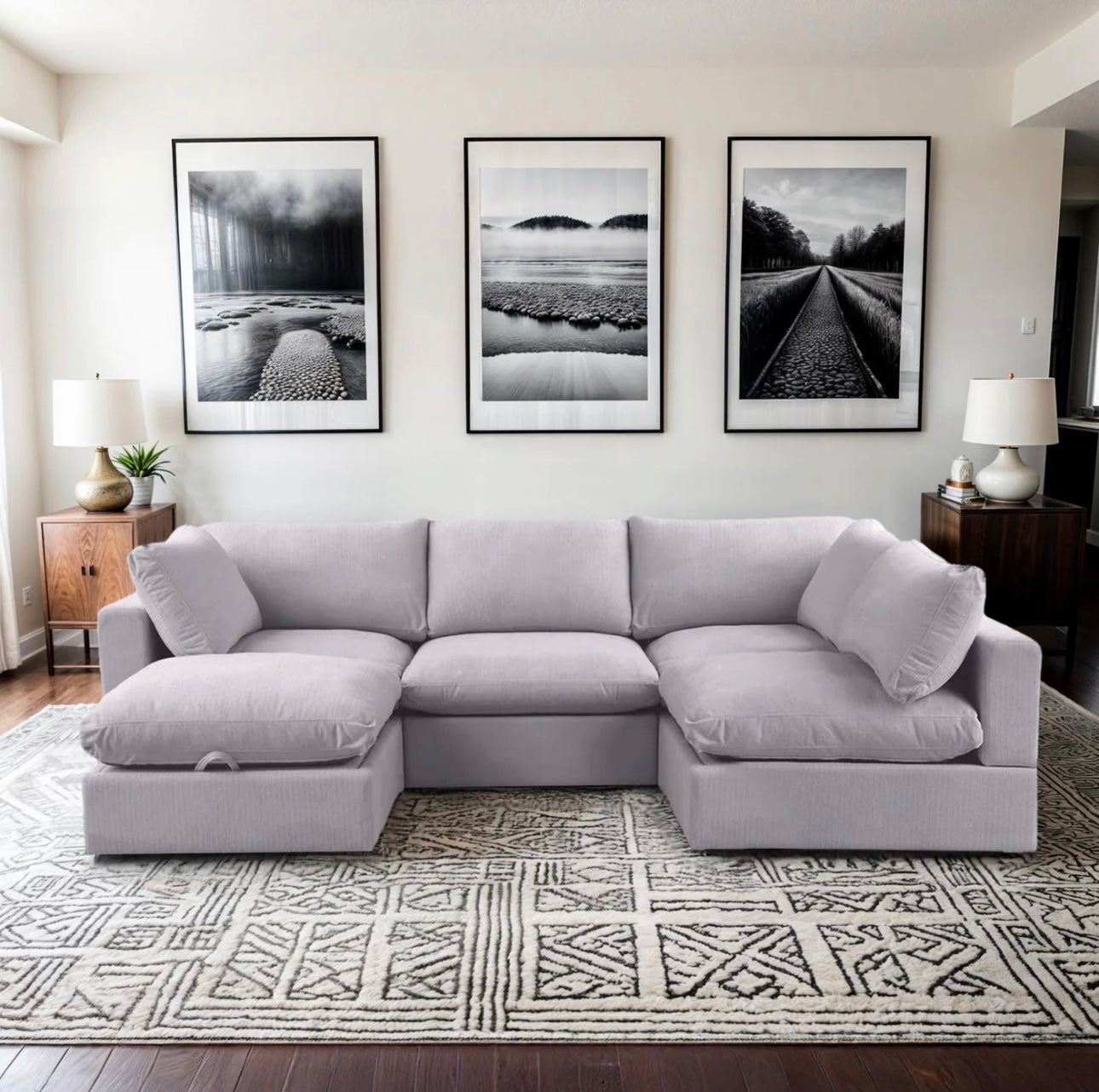 New In Box 5 Piece Comfy Cloud - Light Gray