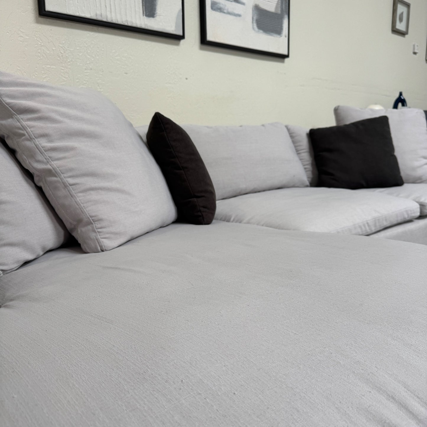 Gray Living Spaces Sectional Couch