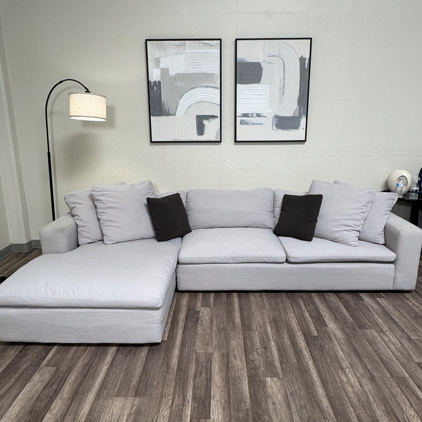 Gray Living Spaces Sectional Couch