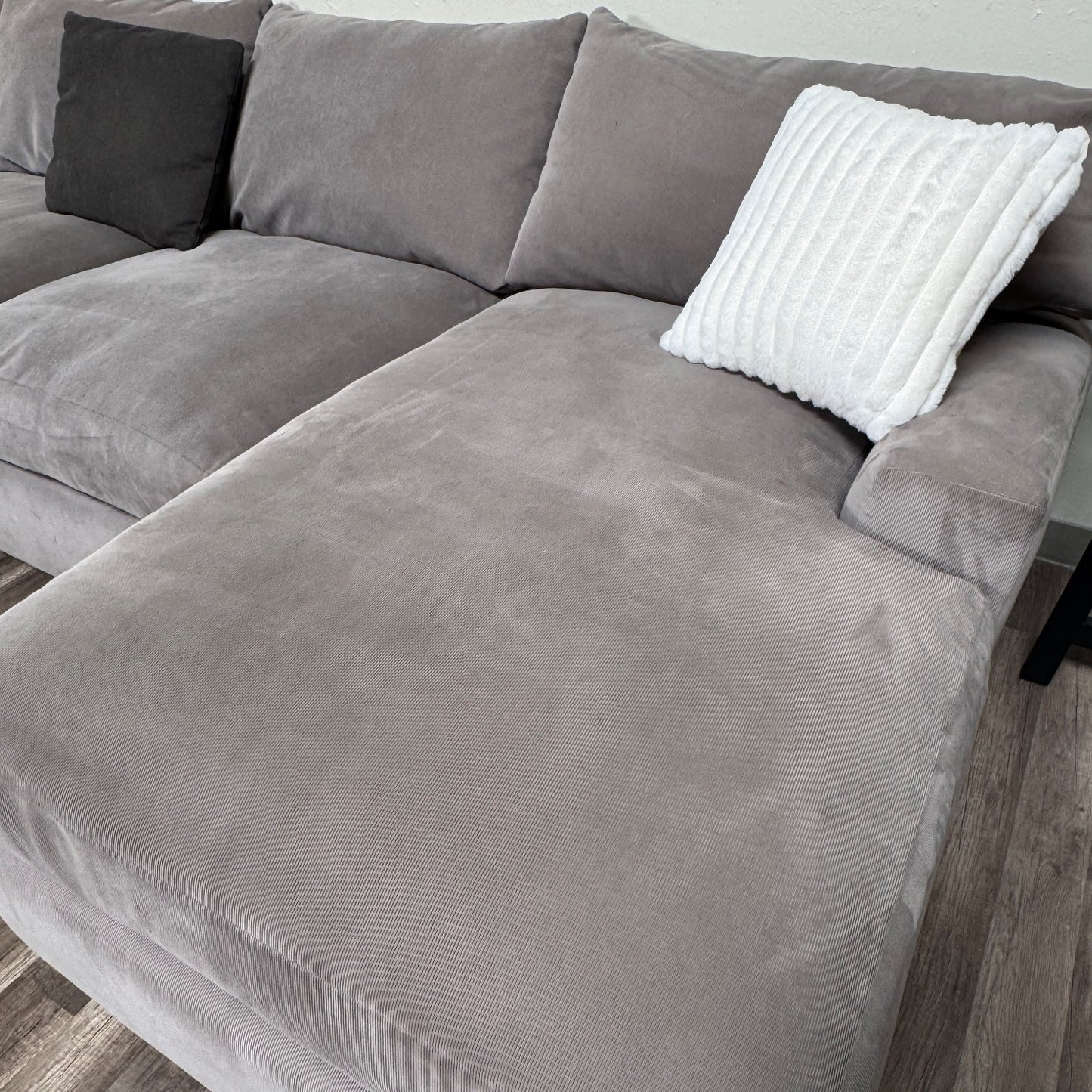 Macys Gray Sectional Couch