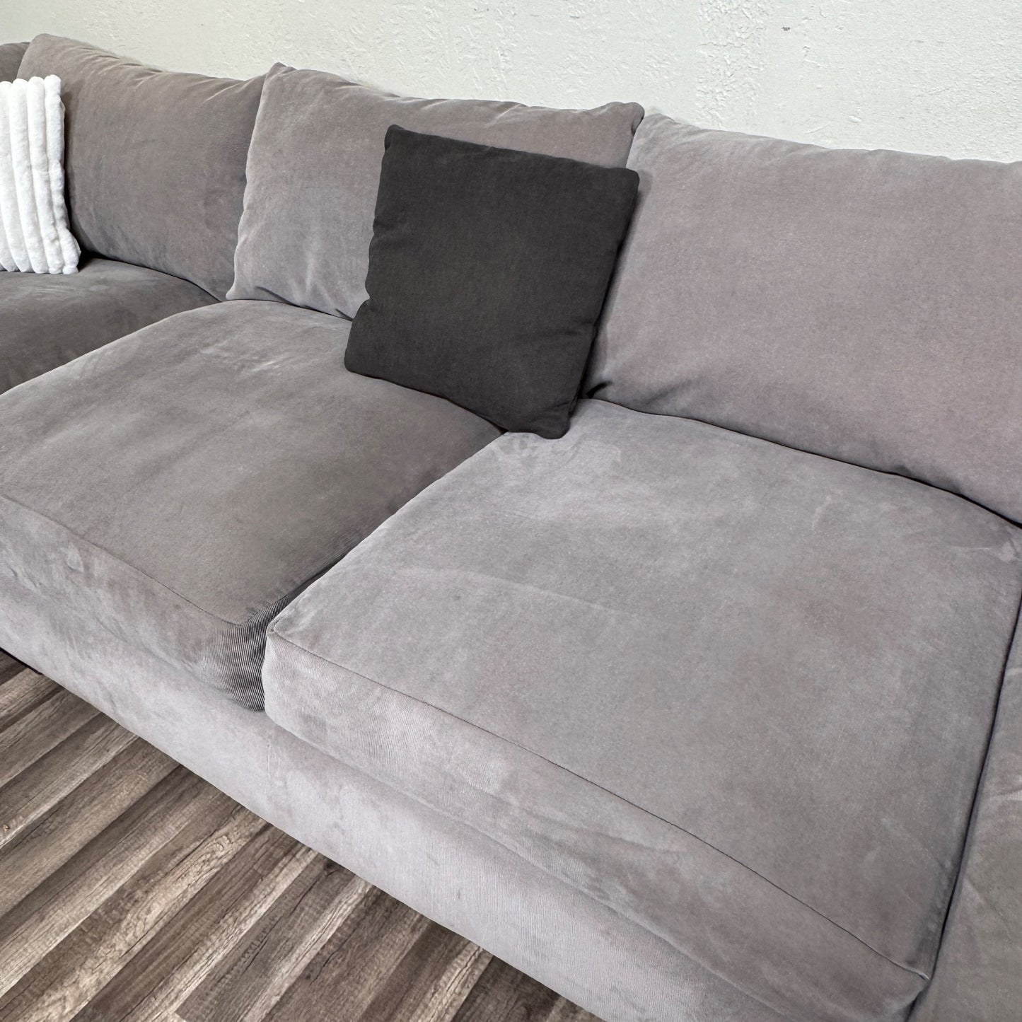 Macys Gray Sectional Couch