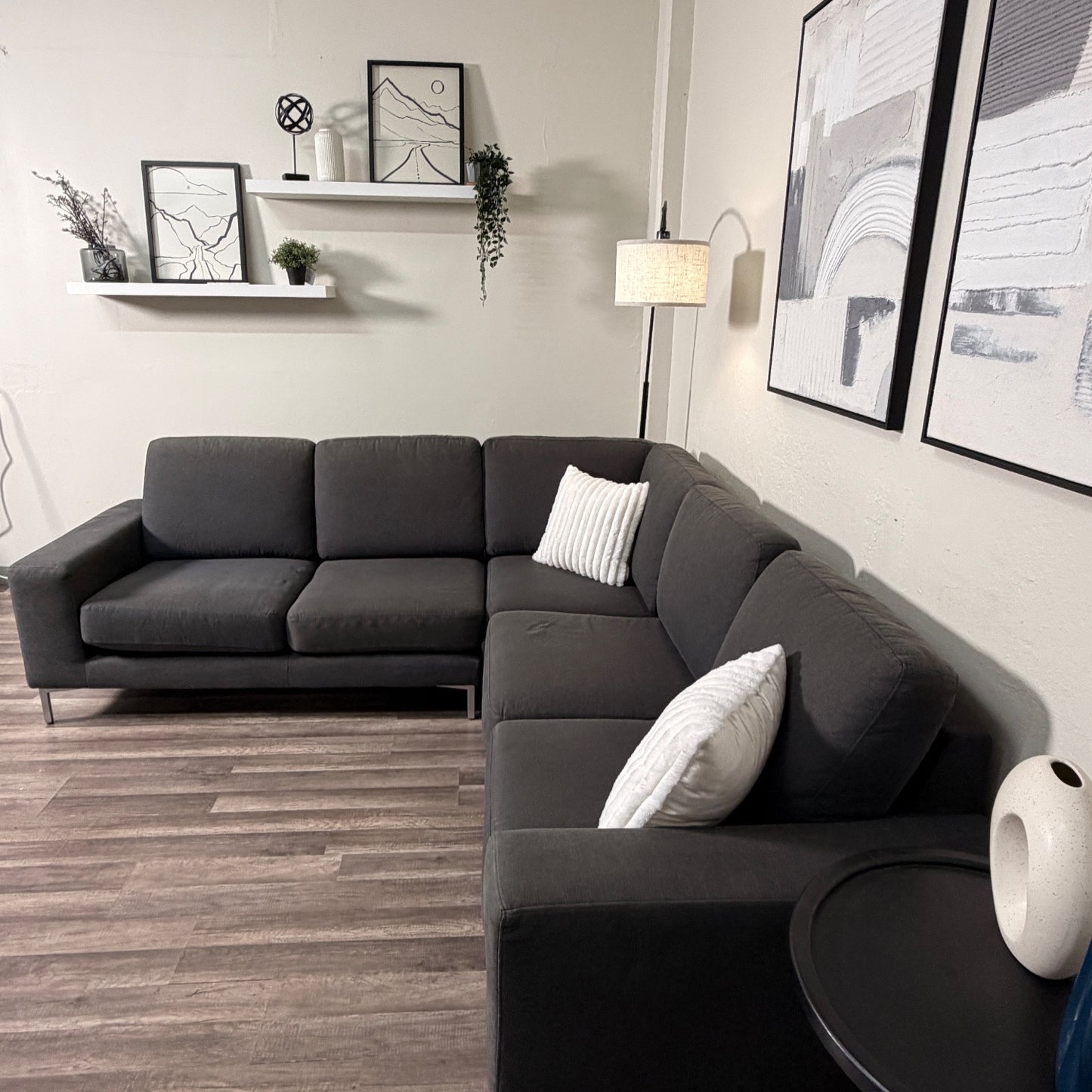Dark Gray Sectional Couch