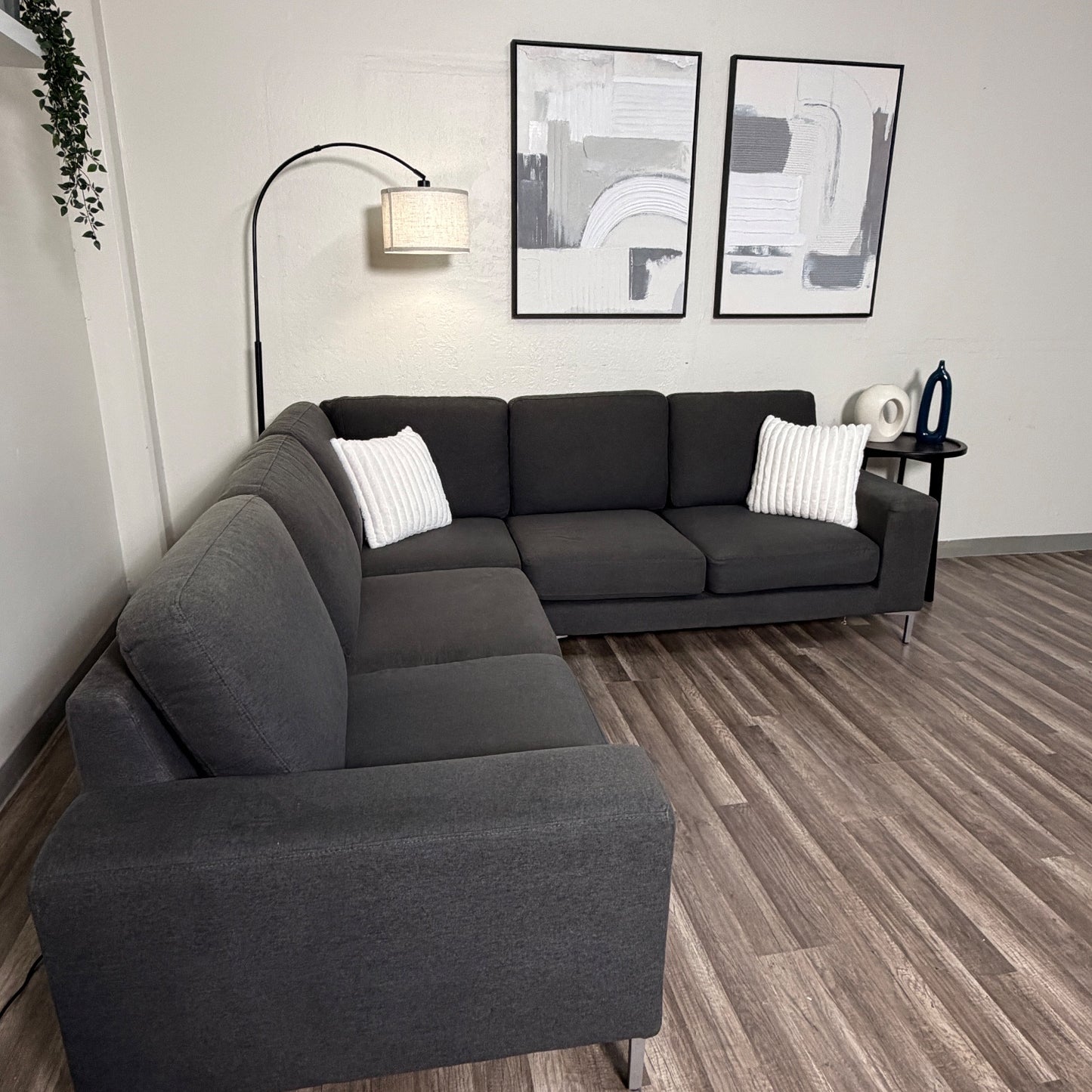Dark Gray Sectional Couch