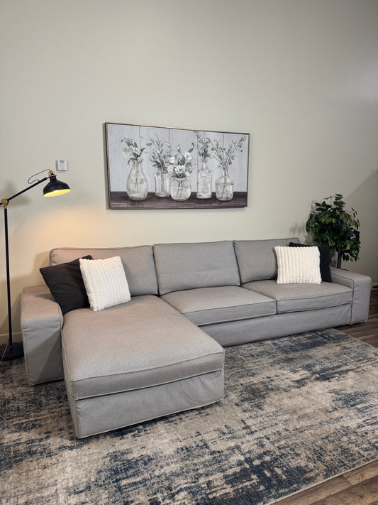 FREE DELIVERY Ikea Kivik Light Gray Sectional Couch