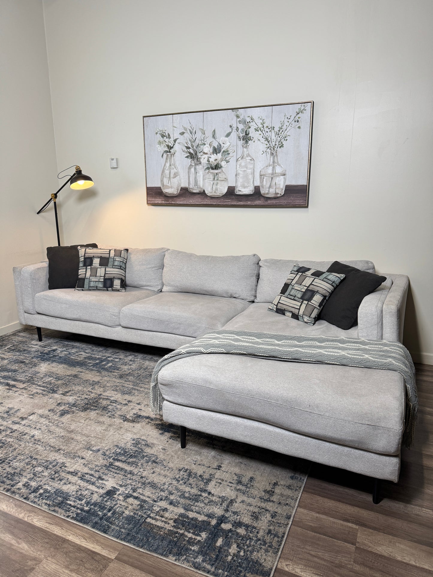 Light Gray Living Space Sectional