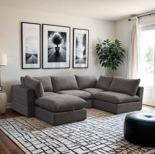 New In Box 5 Piece Comfy Cloud - Dark Gray