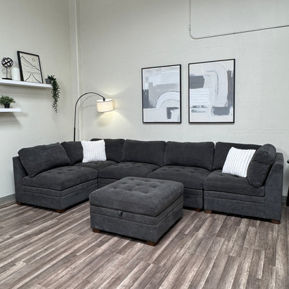 Thomasville Gray Modular Sectional Couch