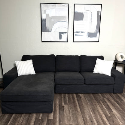 Gray Ikea Kivik Sectional