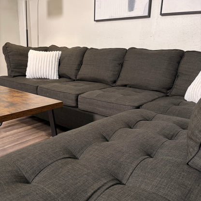 Dark Gray L Shaped Sectional