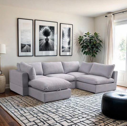 New In Box 5 Piece Comfy Cloud - Light Gray
