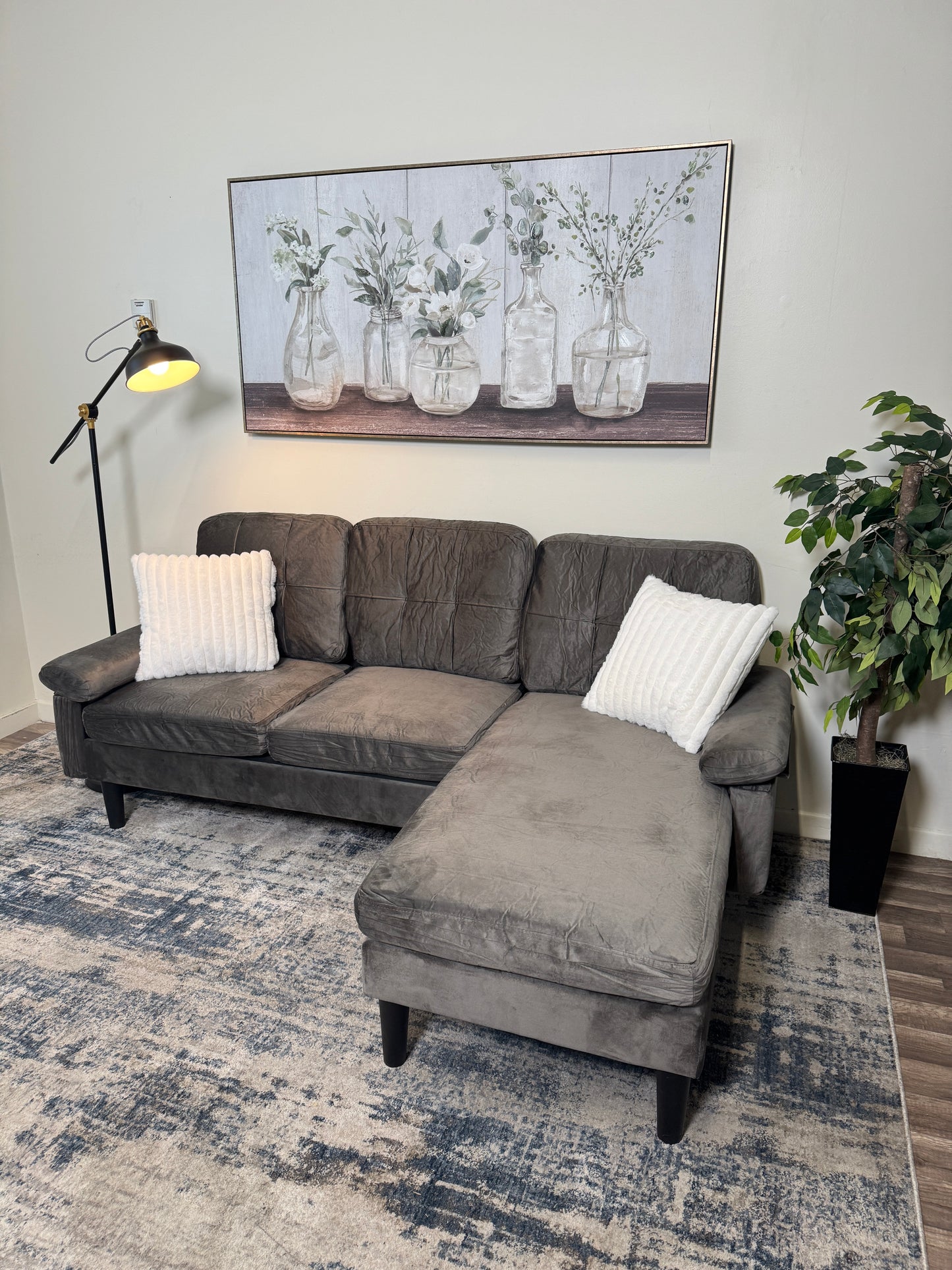 FREE DELIVERY Brand New Gray Sectional