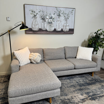 West Elm Gray Sectional Couch