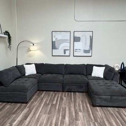 Thomasville Gray Modular Sectional Couch