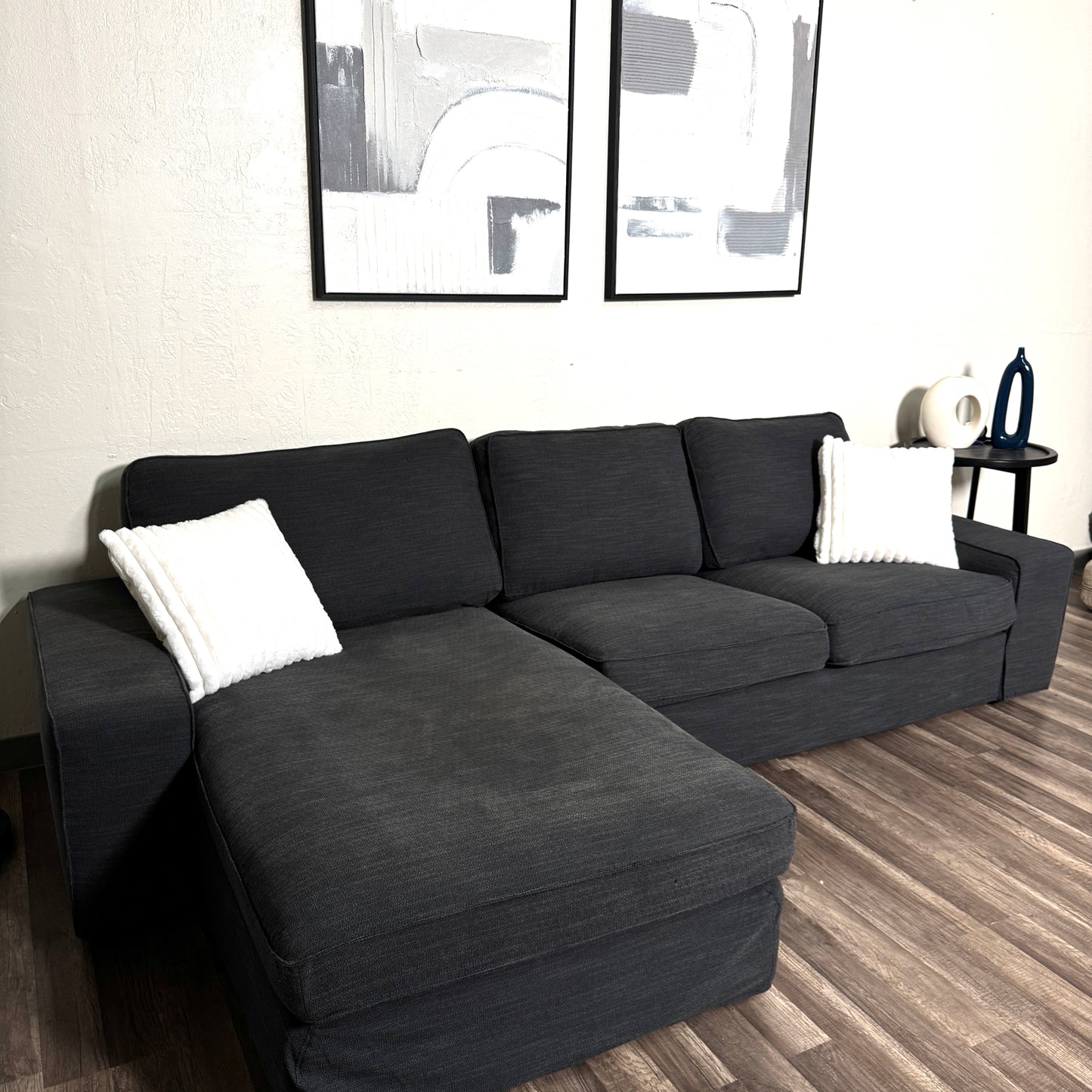 Gray Ikea Kivik Sectional