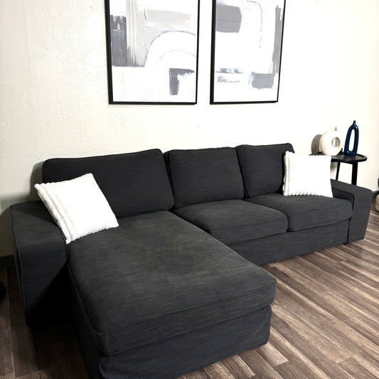 Gray Ikea Kivik Sectional