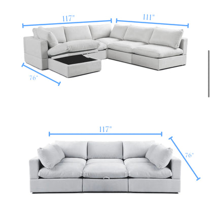 New In Box 6 Piece Comfy Cloud - White