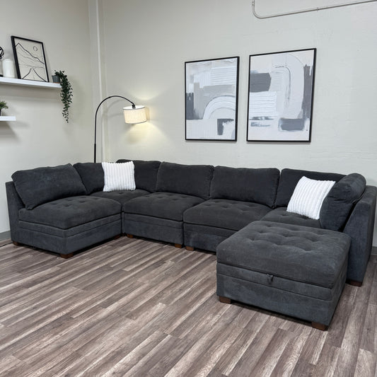 Thomasville Gray Modular Sectional Couch