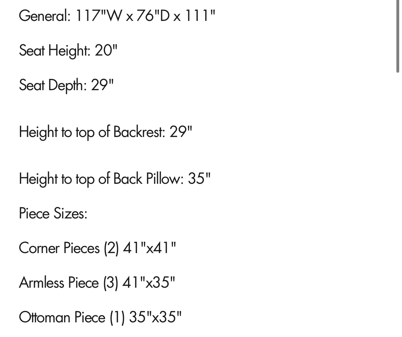 New In Box 6 Piece Comfy Cloud - Light Gray