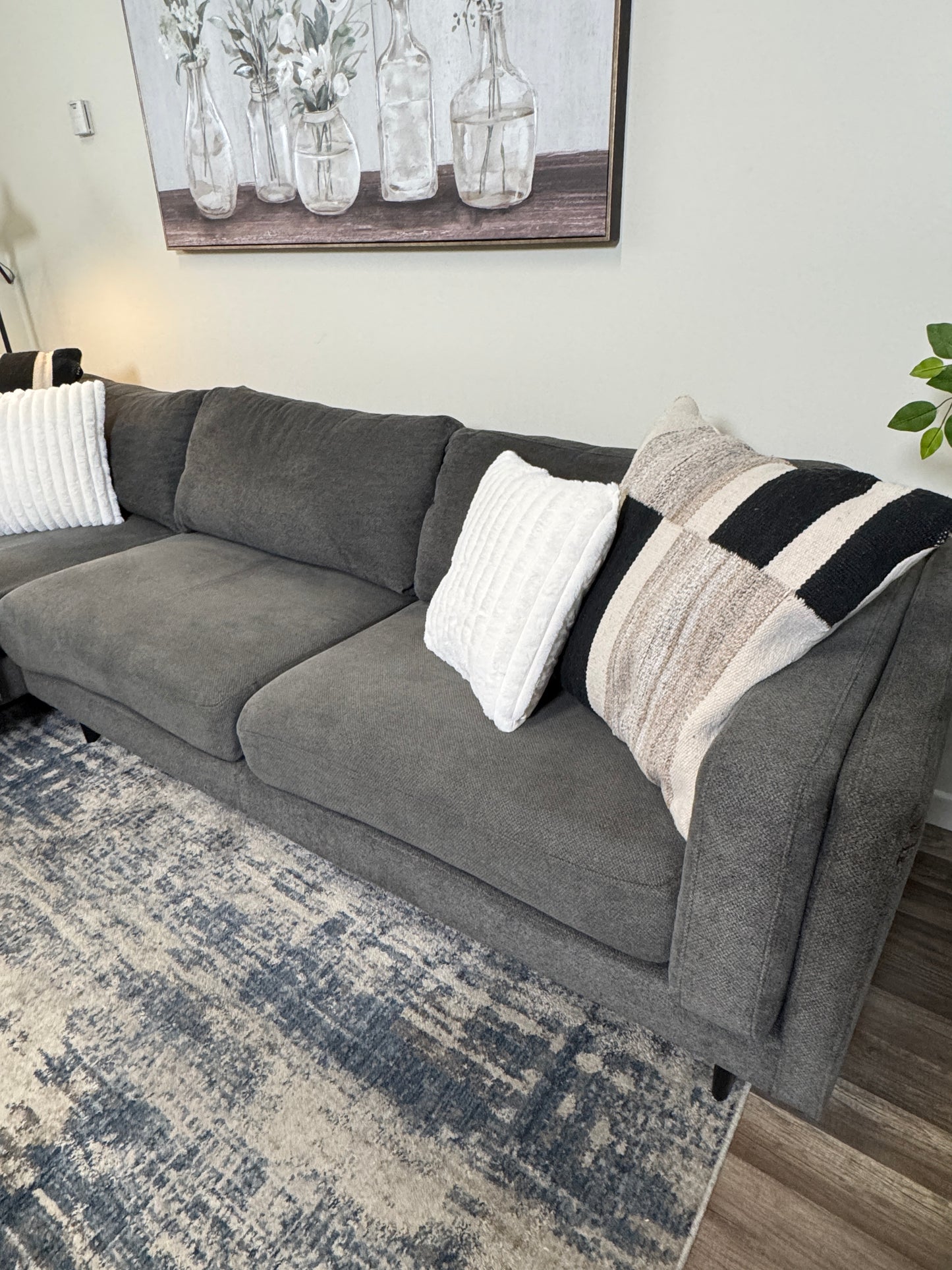 FREE DELIVERY Dark Gray Sectional Couch