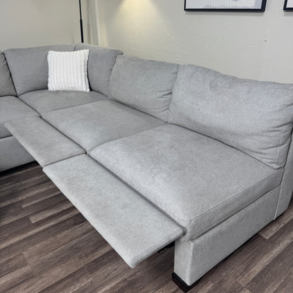 Thomasville 6 Piece Modular Cloud Couch - Light Gray