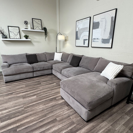 Macys Gray Sectional Couch