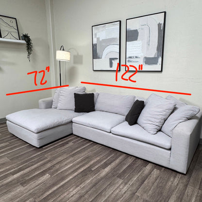 Gray Living Spaces Sectional Couch