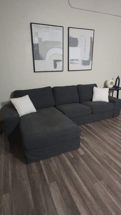 Gray Ikea Kivik Sectional